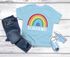 Kinder Jungen T-Shirt Schulkind Einschulung Regenbogen Geschenk Schulanfang Schulbeginn Moonworks®preview