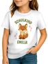 Kinder Mädchen T-Shirt Aufschrift Schulkind mit Name personalisiert Motivshirt Löwe Fuchs Geschenkidee Einschulung 2025 SpecialMe®preview