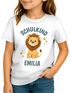 Kinder Mädchen T-Shirt Aufschrift Schulkind mit Name personalisiert Motivshirt Löwe Fuchs Geschenkidee Einschulung 2025 SpecialMe®preview