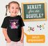 Kinder Mädchen T-Shirt Einhorn Blumen Schmetterlinge Aufdruck Schulkind 2025 – Geschenk  für kleine Einhorn-Fans Schulanfang SpecialMe®preview