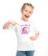 Kinder Mädchen T-Shirt Einhorn Blumen Schmetterlinge Aufdruck Schulkind 2025 – Geschenk  für kleine Einhorn-Fans Schulanfang SpecialMe®preview