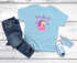 Kinder Mädchen T-Shirt Einhorn Blumen Schmetterlinge Aufdruck Schulkind 2026 – Geschenk für kleine Einhorn-Fans Schulanfang SpecialMe®preview