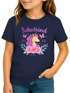 Kinder Mädchen T-Shirt Einhorn Blumen Schmetterlinge Aufdruck Schulkind 2026 – Geschenk für kleine Einhorn-Fans Schulanfang SpecialMe®preview