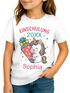 Kinder Mädchen T-Shirt Einschulung 2025 Einhorn personalisiert mit Jahreszahl und Name Geschenkidee Schulanfang Erstklässler Moonworks®preview