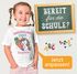 Kinder Mädchen T-Shirt Einschulung 2025 Einhorn personalisiert mit Jahreszahl und Name Geschenkidee Schulanfang Erstklässler Moonworks®preview