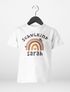 Kinder Mädchen T-Shirt Einschulung 2025 mit Namen Regenbogen Aufdruck Schulkind personalisiert Schulanfang Moonworks®preview