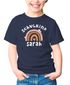 Kinder Mädchen T-Shirt Einschulung 2025 mit Namen Regenbogen Aufdruck Schulkind personalisiert Schulanfang Moonworks®preview