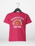Kinder Mädchen T-Shirt Einschulung 2025 mit Namen Regenbogen Aufdruck Schulkind personalisiert Schulanfang Moonworks®preview