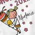 Kinder Mädchen T-Shirt Einschulung 2025 mit Namen Schulkind anpassbare Jahreszahl Schultüte Strichmännchen personalisierbar SpecialMe®preview