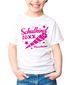 Kinder Mädchen T-Shirt Einschulung 2025 mit Namen und Jahreszahl Schulkind Schultüte personalisierbar Schulanfang Moonworks®preview