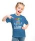 Kinder Mädchen T-Shirt Einschulung 2025 mit Regenbogen-Einhorn, Peace-Zeichen und lustigem Spruch Moonworks®preview