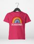 Kinder Mädchen T-Shirt Einschulung 2025 Regenbogen Aufdruck Schulkind Schriftzug Schulanfang Moonworks®preview