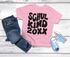 Kinder Mädchen T-Shirt Einschulung 2025 Retro-Schriftzug Schulkind Jahreszahl personalisierbar Geschenk Schulstart SpecialMe®preview