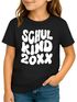 Kinder Mädchen T-Shirt Einschulung 2025 Retro-Schriftzug Schulkind Jahreszahl personalisierbar Geschenk Schulstart SpecialMe®preview