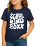 Kinder Mädchen T-Shirt Einschulung 2025 Retro-Schriftzug Schulkind Jahreszahl personalisierbar Geschenk Schulstart SpecialMe®preview