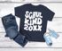 Kinder Mädchen T-Shirt Einschulung 2025 Retro-Schriftzug Schulkind Jahreszahl personalisierbar Geschenk Schulstart SpecialMe®preview