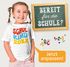 Kinder Mädchen T-Shirt Einschulung 2025 Retro-Schriftzug Schulkind Jahreszahl personalisierbar Geschenk Schulstart SpecialMe®preview
