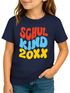 Kinder Mädchen T-Shirt Einschulung 2025 Retro-Schriftzug Schulkind Jahreszahl personalisierbar Geschenk Schulstart SpecialMe®preview