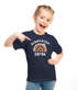 Kinder Mädchen T-Shirt Einschulung 2026 mit Namen Regenbogen Aufdruck Schulkind personalisiert Schulanfang Moonworks®preview