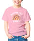 Kinder Mädchen T-Shirt Einschulung 2026 mit Namen Regenbogen Aufdruck Schulkind personalisiert Schulanfang Moonworks®preview