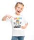 Kinder Mädchen T-Shirt Einschulung 2026 mit Regenbogen-Einhorn, Peace-Zeichen und lustigem Spruch Moonworks®preview