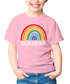 Kinder Mädchen T-Shirt Einschulung 2026 Regenbogen Aufdruck Schulkind Schriftzug Schulanfang Moonworks®preview