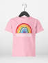 Kinder Mädchen T-Shirt Einschulung 2026 Regenbogen Aufdruck Schulkind Schriftzug Schulanfang Moonworks®preview