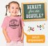 Kinder Mädchen T-Shirt Einschulung Erste Klasse personalisiert Schulkind 2025 mit Wunschname Schulanfang Geschenkidee Moonworks®preview