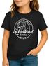 Kinder Mädchen T-Shirt Einschulung Erste Klasse personalisiert Schulkind 2025 mit Wunschname Schulanfang Geschenkidee Moonworks®preview