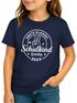 Kinder Mädchen T-Shirt Einschulung Erste Klasse personalisiert Schulkind 2025 mit Wunschname Schulanfang Geschenkidee Moonworks®preview