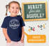 Kinder Mädchen T-Shirt Einschulung Erste Klasse personalisiert Schulkind 2026 mit Wunschname Schulanfang Geschenkidee Moonworks®preview