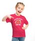 Kinder Mädchen T-Shirt Einschulung mit Namen Regenbogen Aufdruck Schulkind  personalisiert Schulanfang Moonworks®preview