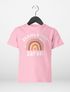 Kinder Mädchen T-Shirt Einschulung mit Namen Regenbogen Aufdruck Schulkind  personalisiert Schulanfang Moonworks®preview