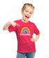 Kinder Mädchen T-Shirt Einschulung Regenbogen Aufdruck Schulkind Schriftzug Schulanfang Moonworks®preview