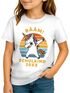 Kinder Mädchen T-Shirt Einschulung Retro Dab Einhorn Unicorn personalisiert Schulkind 2025 Schulanfang Moonworks®preview