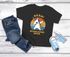 Kinder Mädchen T-Shirt Einschulung Retro Dab Einhorn Unicorn personalisiert Schulkind 2025 Schulanfang Moonworks®preview