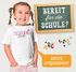 Kinder Mädchen T-Shirt Geschenkidee Schulanfang | Schriftzug Schulkind 2025 mit Name Jahreszahl personalisiert SpecialMe®preview