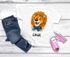 Kinder Mädchen T-Shirt Löwe Comicstil mit Name personalisiert Mädchen-Geschenke Mädchenkleidung SpecialMe®preview