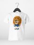 Kinder Mädchen T-Shirt Löwe Comicstil mit Name personalisiert Mädchen-Geschenke Mädchenkleidung SpecialMe®preview