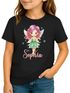 Kinder Mädchen T-Shirt mit Name personalisiert Aufdruck Fee Printshirt Geschenkidee Märchenfigur Illustration SpecialMe®preview