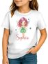 Kinder Mädchen T-Shirt mit Name personalisiert Aufdruck Fee Printshirt Geschenkidee Märchenfigur Illustration SpecialMe®preview