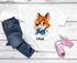 Kinder Mädchen T-Shirt mit Name personalisiert Comic-Fuchs Printshirt Kindermode Mädchengeschenke SpecialMe®preview