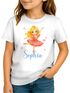 Kinder Mädchen T-Shirt mit Name personalisiert Prinzessin Ballerina Print Aufdruck individuelle Mädchengeschenke SpecialMe®preview