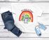 Kinder Mädchen T-Shirt RegenbogenSchulkind 2025 mit Name Jahreszahl personalisiert Geschenkidee Erstklässler SpecialMe®preview