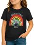Kinder Mädchen T-Shirt RegenbogenSchulkind 2025 mit Name Jahreszahl personalisiert Geschenkidee Erstklässler SpecialMe®preview