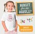 Kinder Mädchen T-Shirt Schulanfang 2025 mit Name Jahreszahl Smile Gesicht Icon personalisiert Schulkind Geschenkidee Erste Klasse SpecialMe®preview