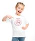 Kinder Mädchen T-Shirt Schulanfang 2025 mit Name Jahreszahl Smile Gesicht Icon personalisiert Schulkind Geschenkidee Erste Klasse SpecialMe®preview