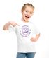 Kinder Mädchen T-Shirt Schulanfang 2025 mit Name Jahreszahl Smile Gesicht Icon personalisiert Schulkind Geschenkidee Erste Klasse SpecialMe®preview