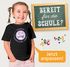 Kinder Mädchen T-Shirt Schulanfang 2025 mit Name Jahreszahl Smile Gesicht Icon personalisiert Schulkind Geschenkidee Erste Klasse SpecialMe®preview