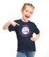Kinder Mädchen T-Shirt Schulanfang 2025 mit Name Jahreszahl Smile Gesicht Icon personalisiert Schulkind Geschenkidee Erste Klasse SpecialMe®preview